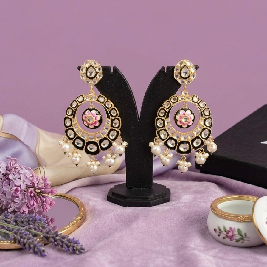 Gold Plated Meena Enameled