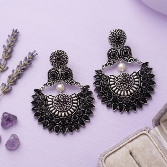 Black Chand Earrings