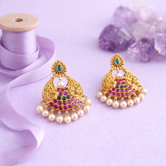 Antique Peacock Earring