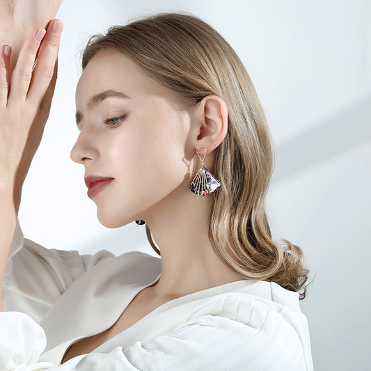 925 Fan Earrings