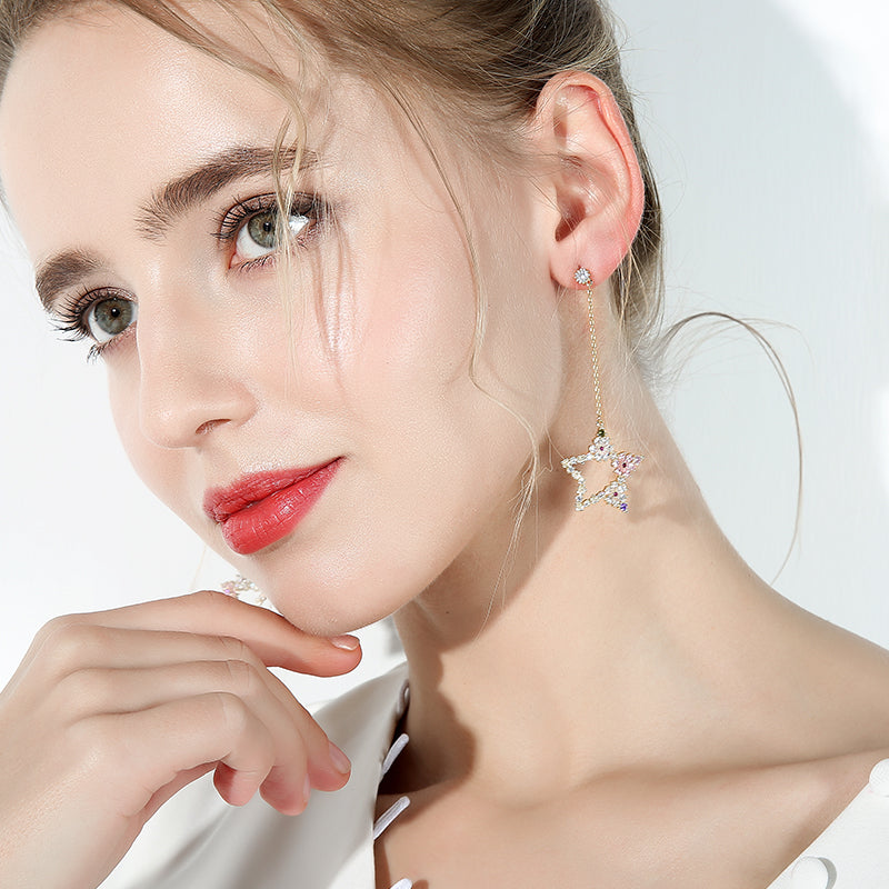 925 Star Earrings