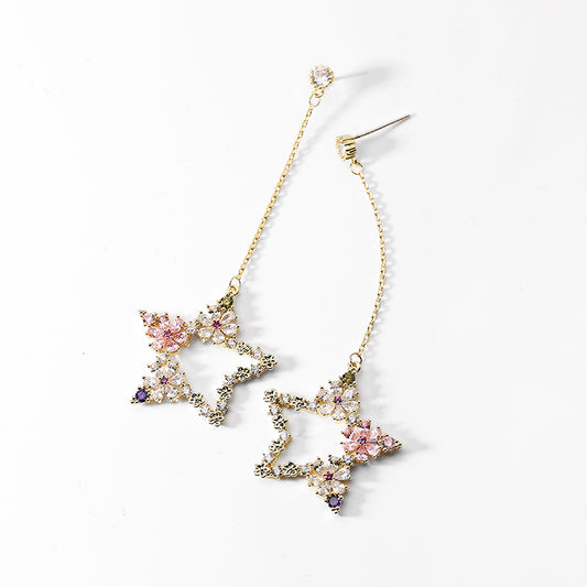 925 Star Earrings
