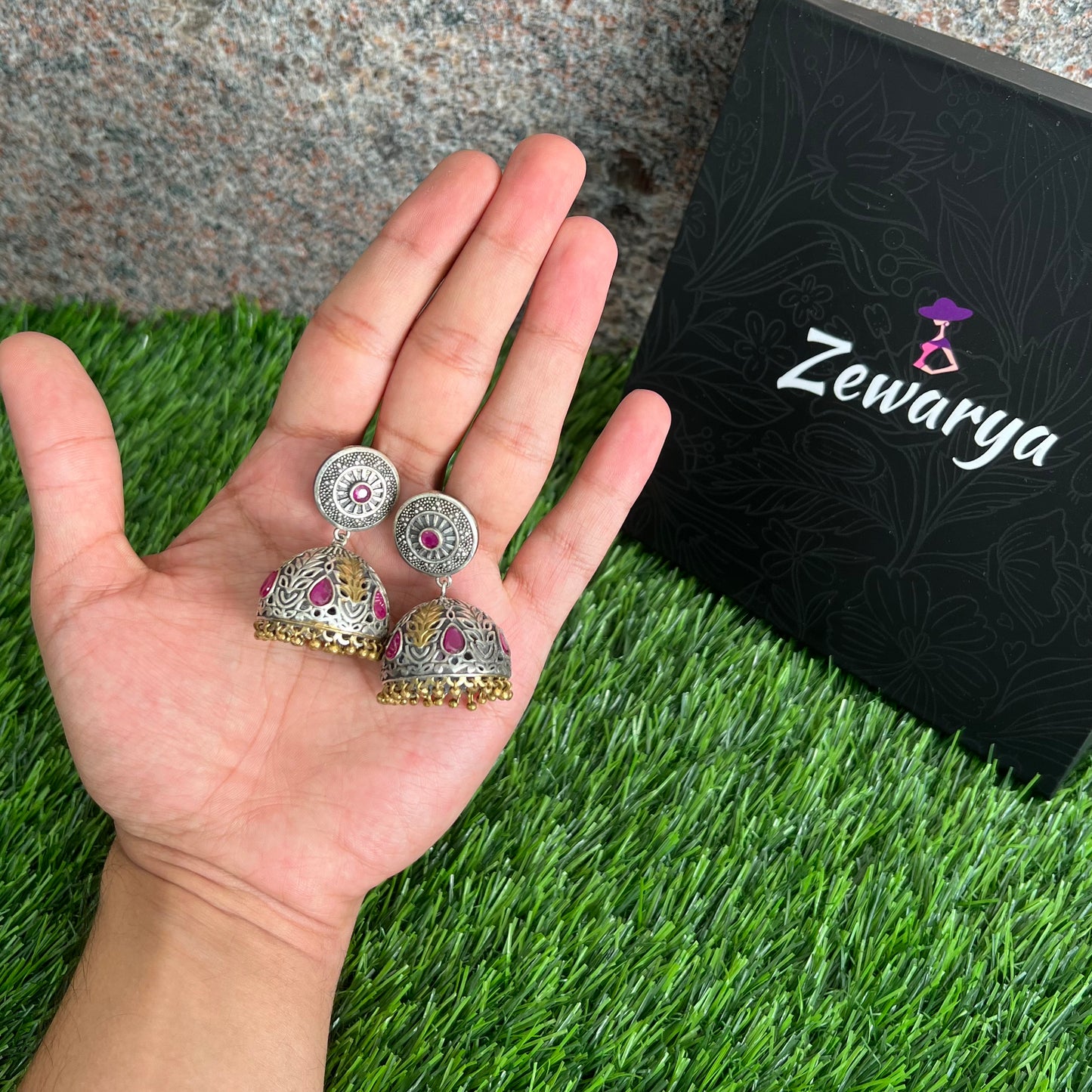 Classic Two Tone Plating Jhumkas