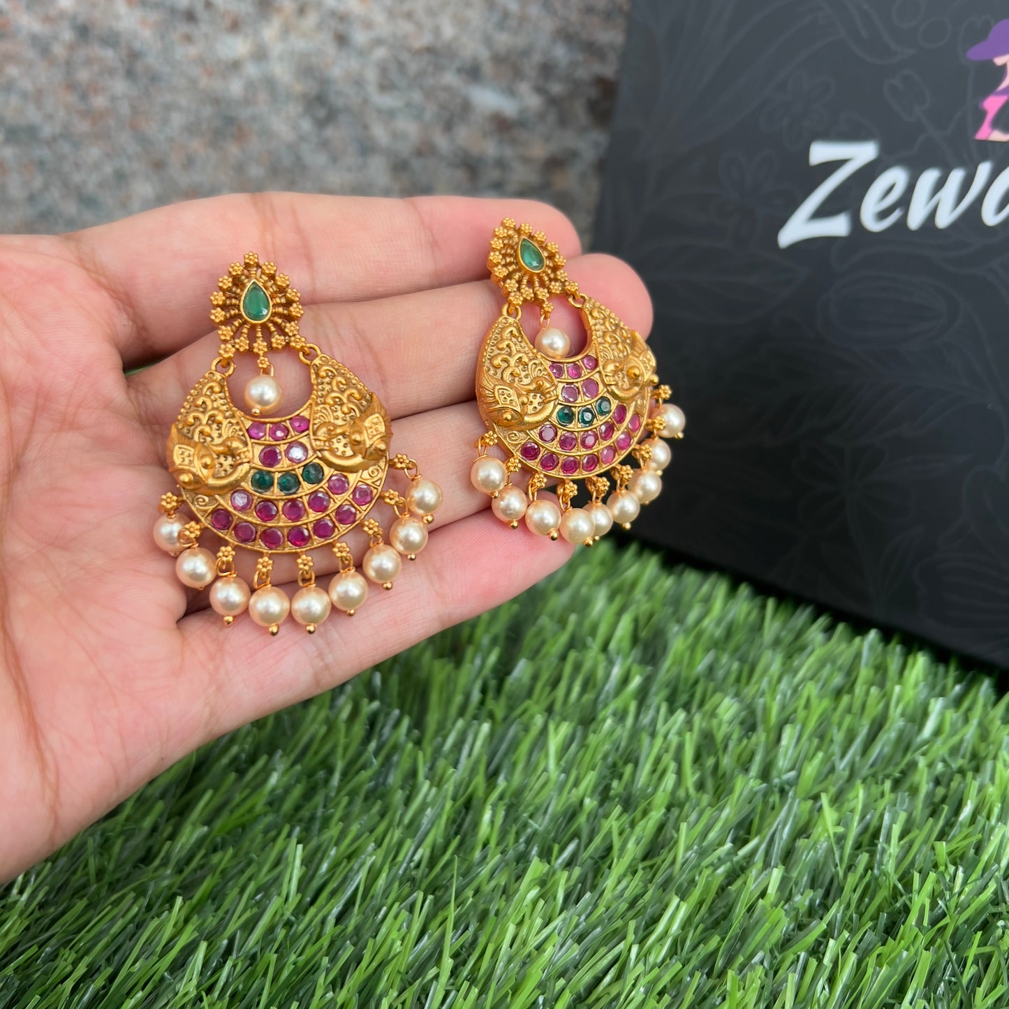 Antique Peacock Earring