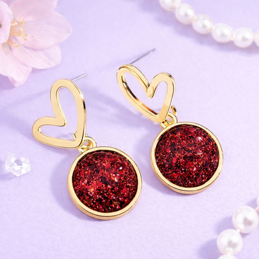 Red Love Earrings