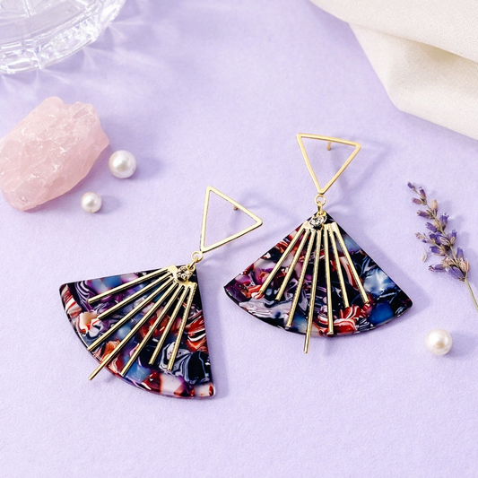 925 Fan Earrings