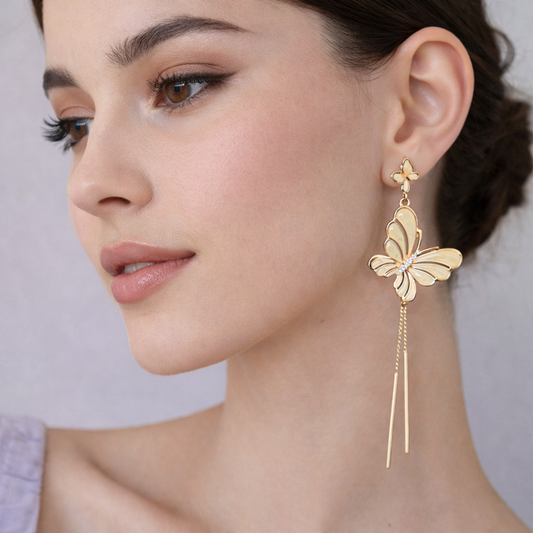 925 Butterfly Earrings