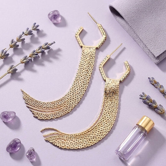 925 Fringed Earrings