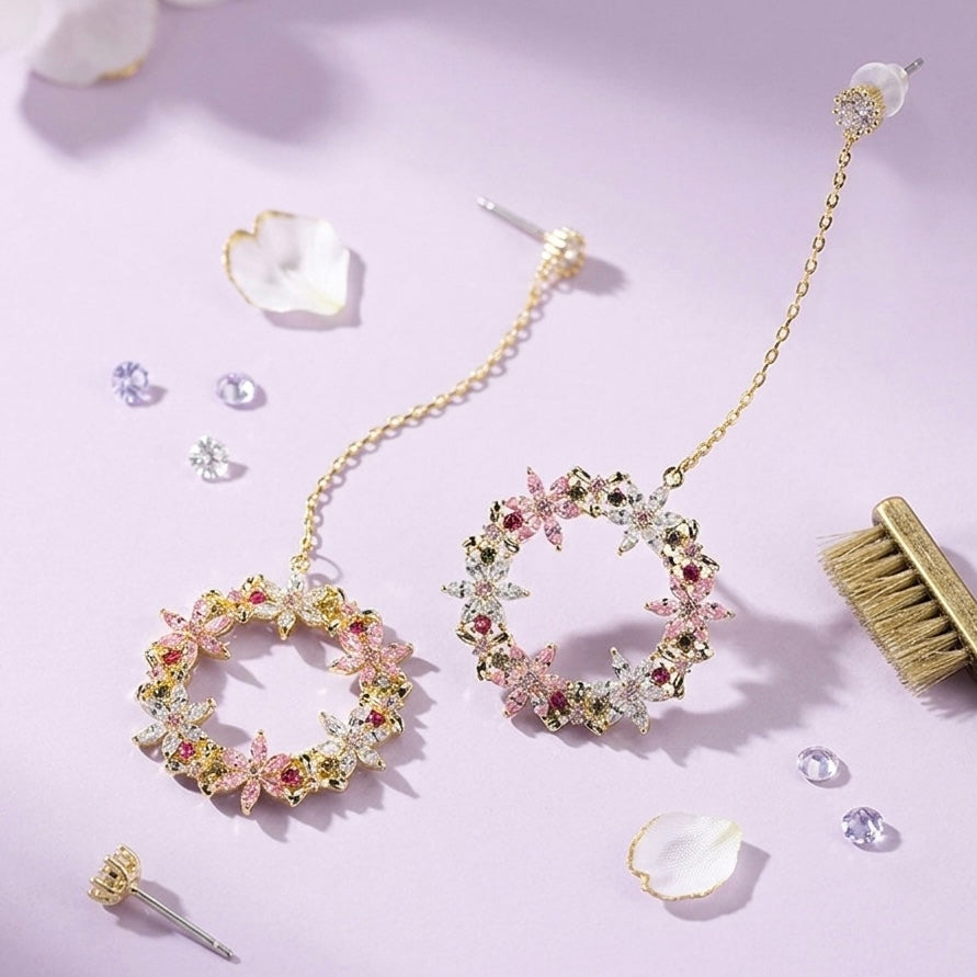 925 Flower Earrings