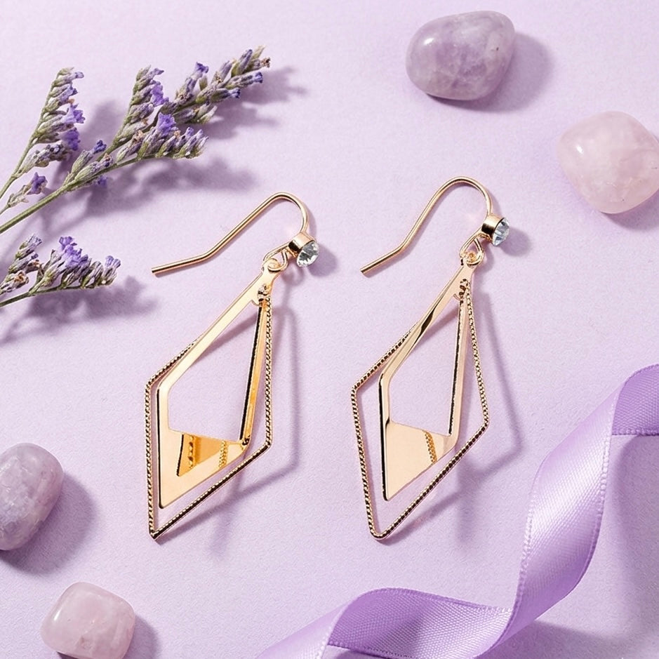 Rhombus Temperament Earrings