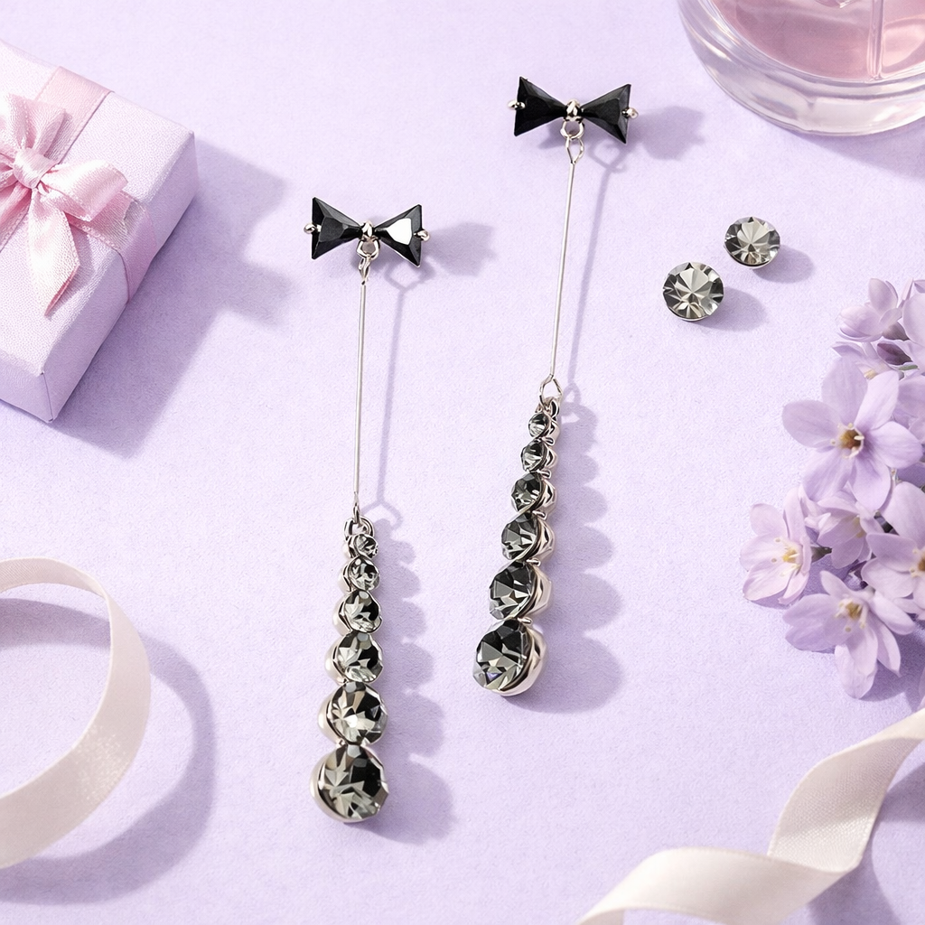 Bow Fringed Earrings