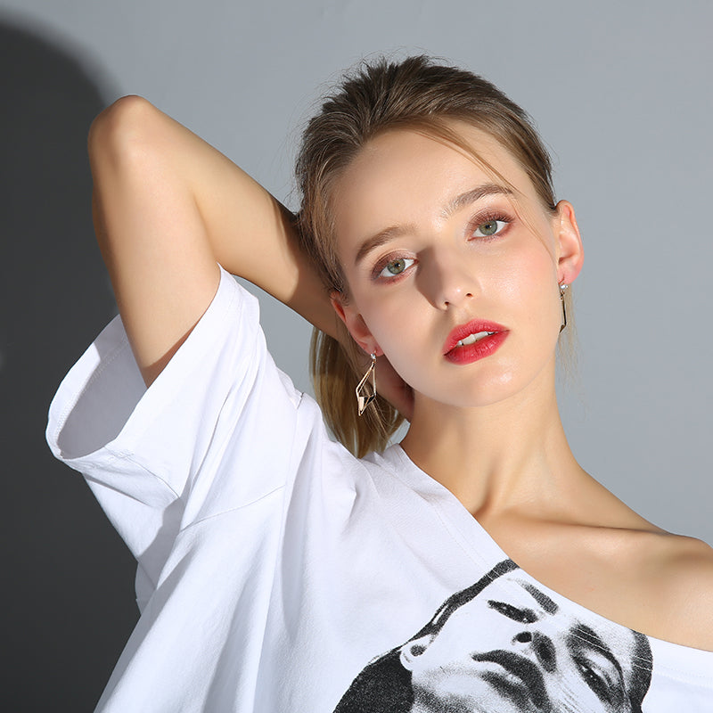 Rhombus Temperament Earrings