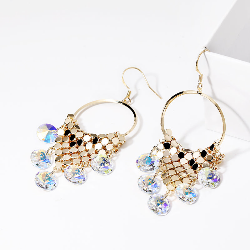 925 Sequin Hook Earrings