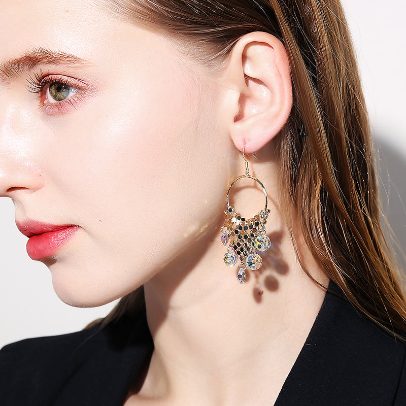 925 Sequin Hook Earrings