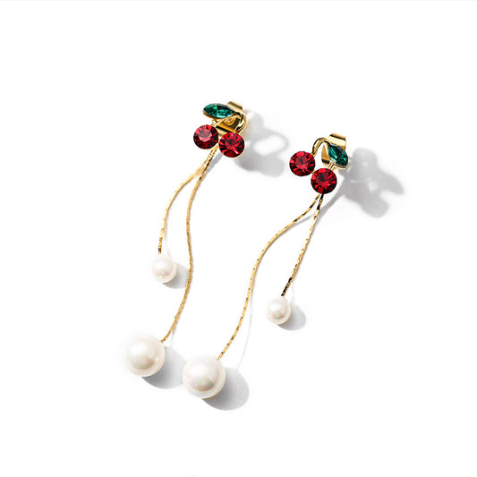 925 Cherry Earrings