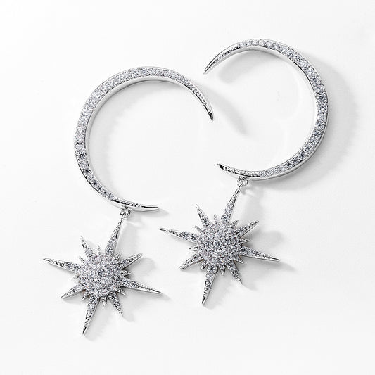 Star Moon Earrings