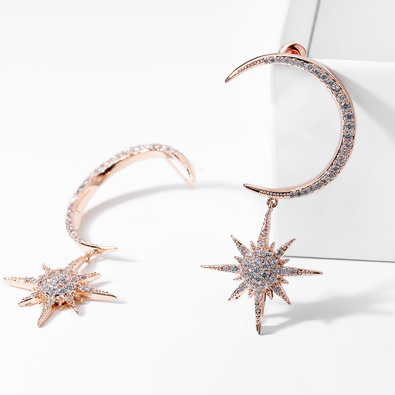 Star Moon Earrings