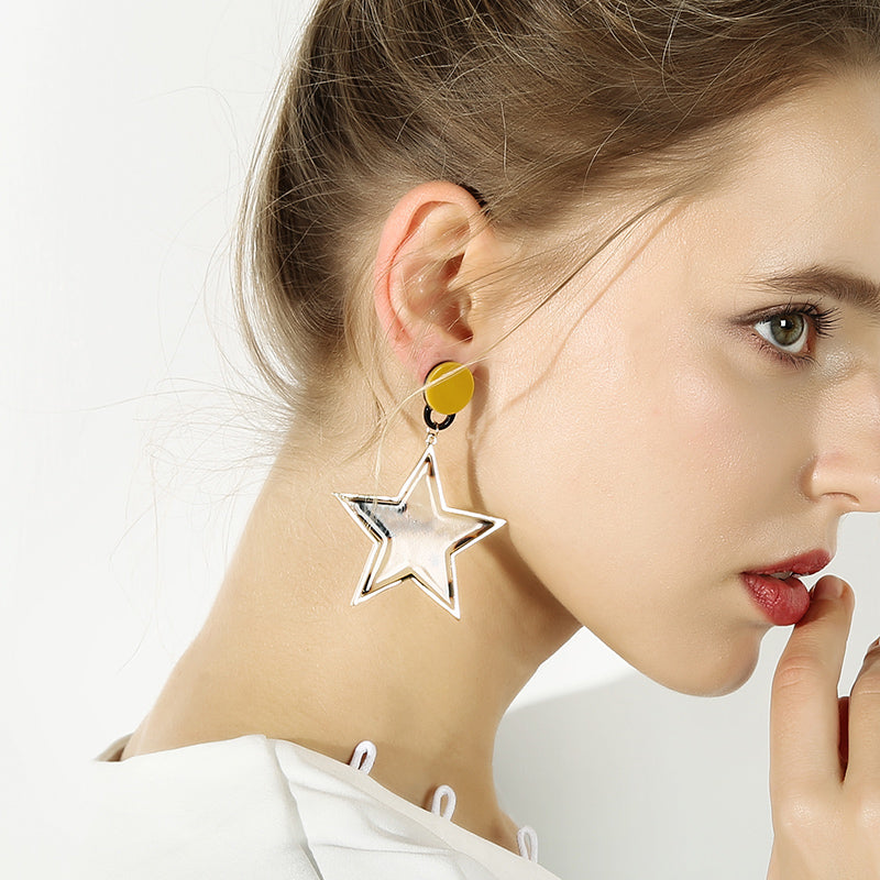 Leopard Star Earrings