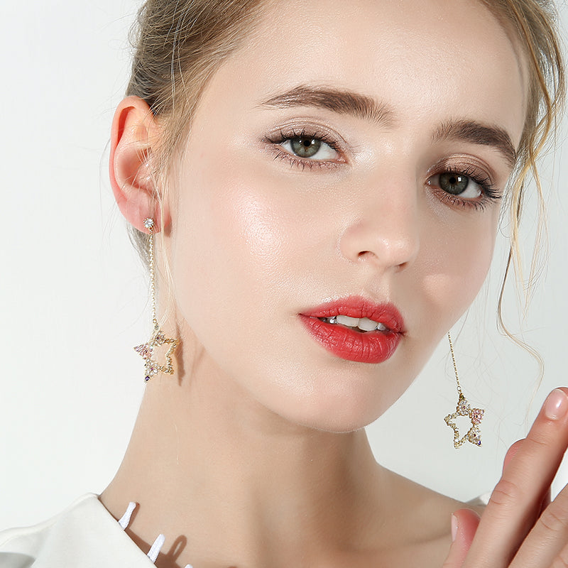925 Star Earrings