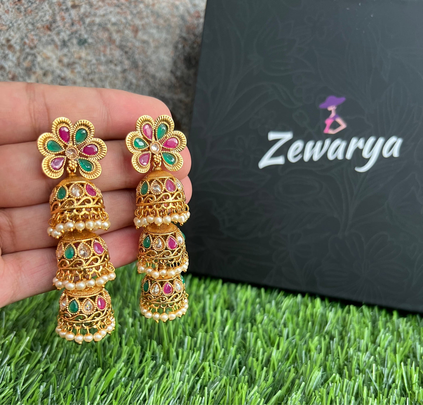 Gold Plated Jhumkas