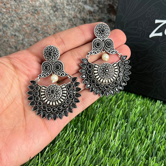 Black Chand Earrings