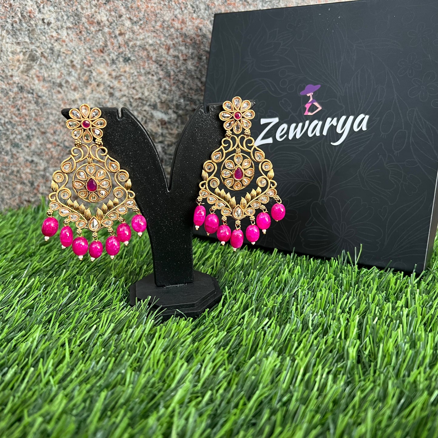 Gold Plated Chand Earring