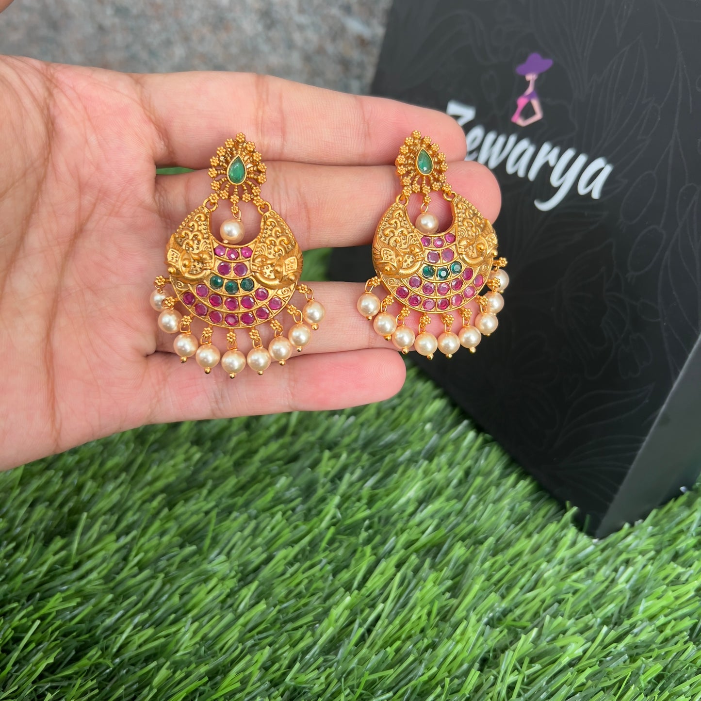 Antique Peacock Earring