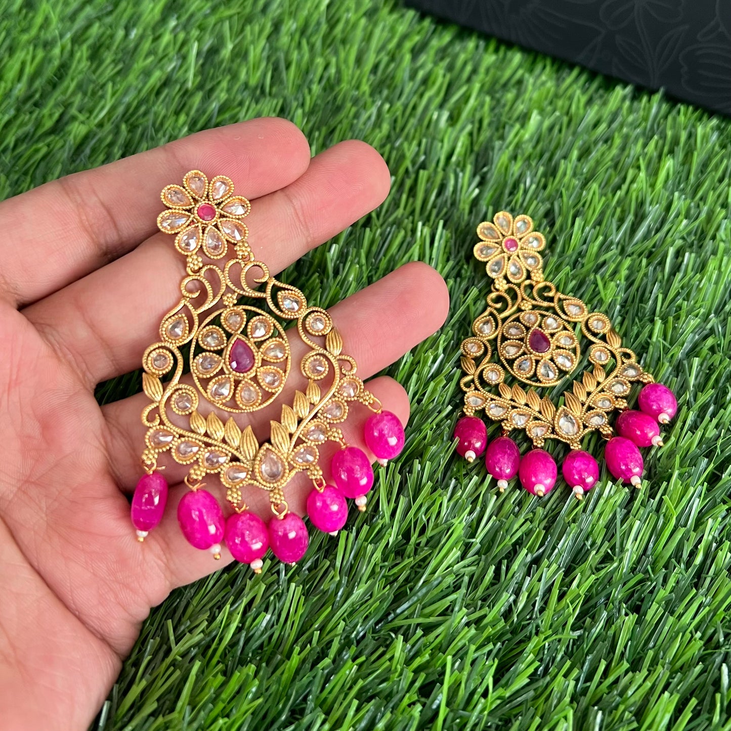 Gold Plated Chand Earring
