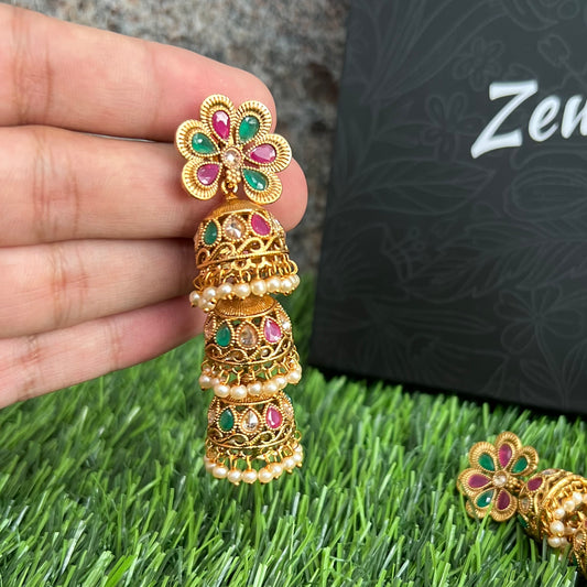 Gold Plated Jhumkas