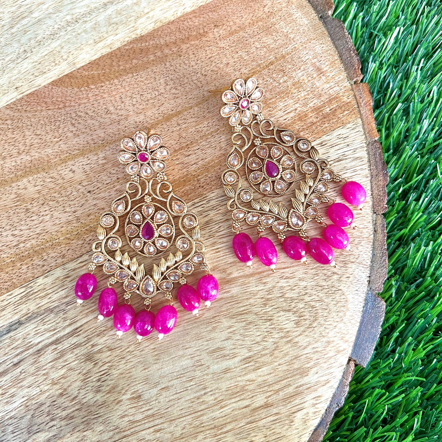 Gold Plated Chand Earring