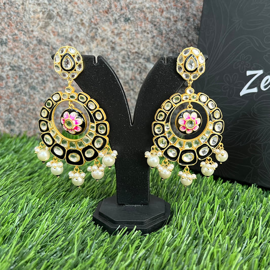 Gold Plated Meena Enameled