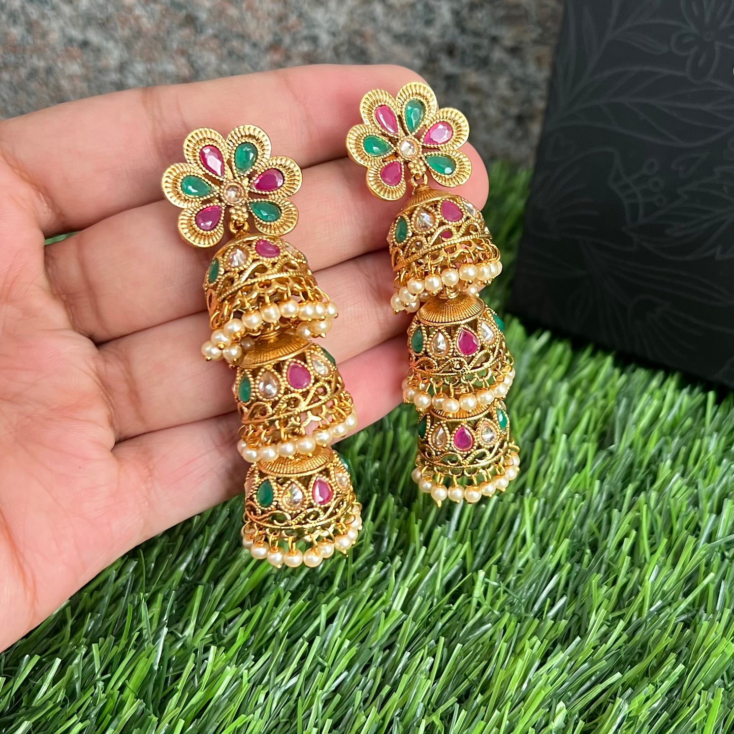 Gold Plated Jhumkas