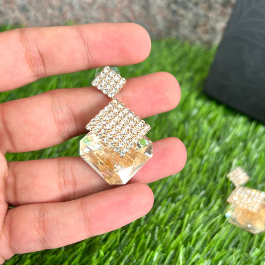 Sparkling Gold Drop Earrings